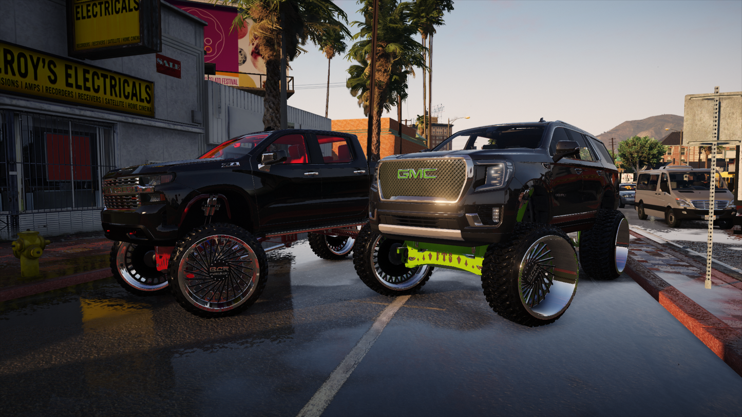 GM LIFTED PACK ON BCR FORGED FLOATERS