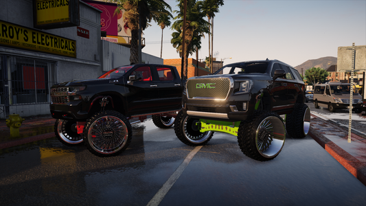 GM LIFTED PACK ON BCR FORGED FLOATERS